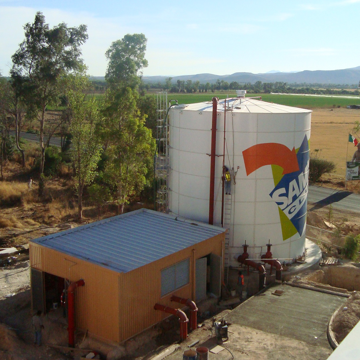 Hybrid Elevated Bolted RTP Silo