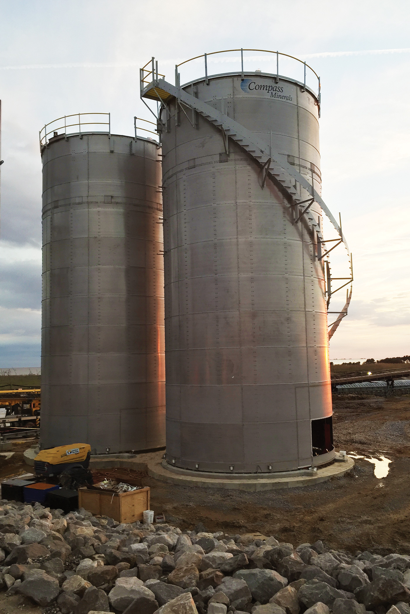 Salt Mining Stainless Steel Silos